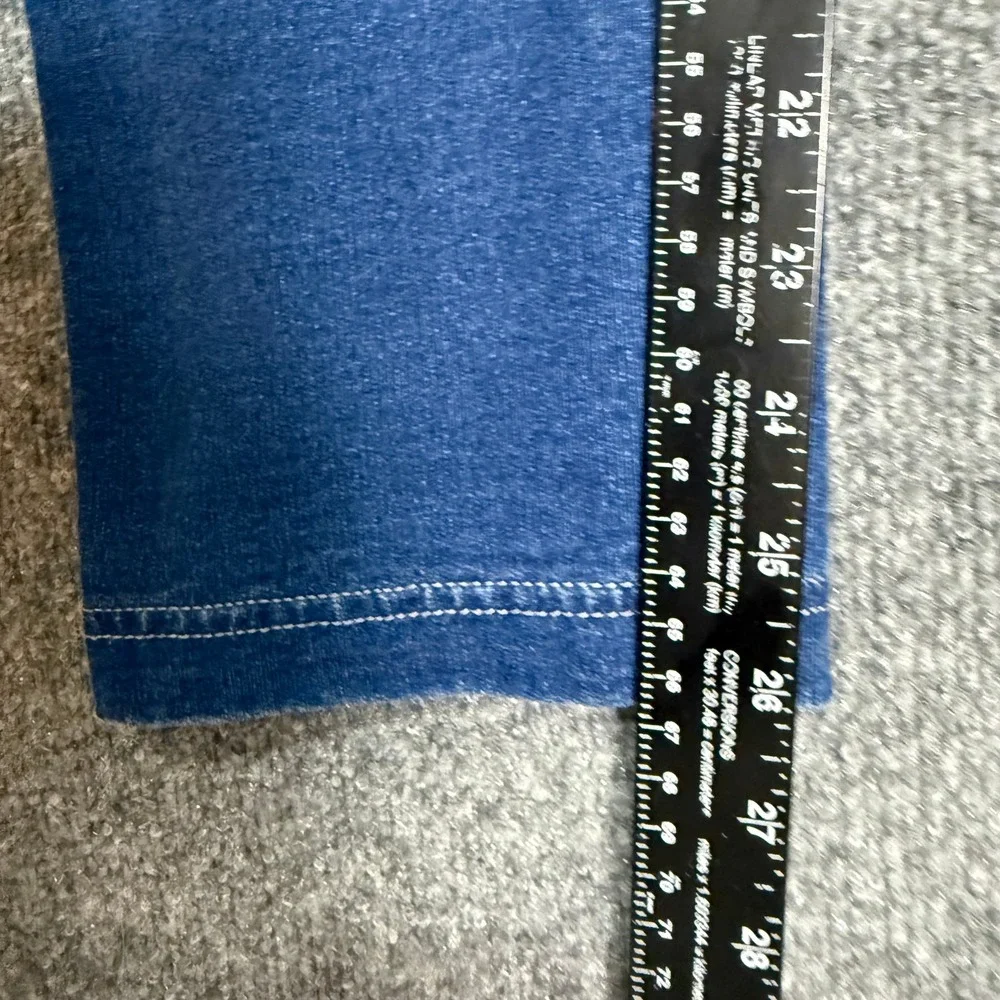 J Jill Pure Jill Indigo Leggings Womens MP Blue Stretch Knit Pull On High Rise